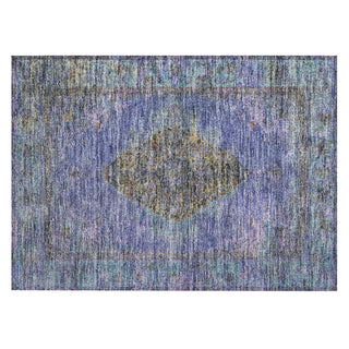 Piper Looms Chantille Border ACN2021 Purple Machine Washable Area Rug Scatter Main Image