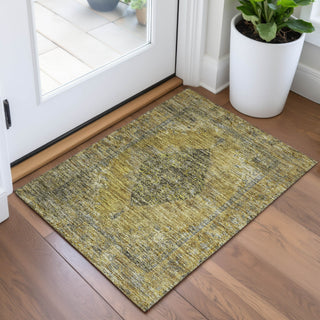 Piper Looms Chantille Border ACN2021 Wheat Machine Washable Area Rug Scatter Lifestyle Image Feature