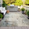 Piper Looms Chantille Abstract ACN2022 Ivory Machine Washable Area Rug Outdoor Lifestyle Image Feature