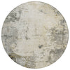 Piper Looms Chantille Abstract ACN2022 Pewter Machine Washable Area Rug Round Main Image