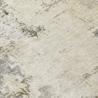 Piper Looms Chantille Abstract ACN2022 Pewter Machine Washable Area Rug Swatch Image