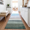 Piper Looms Chantille Stripes ACN2023 Green Machine Washable Area Rug Runner Lifestyle Image Feature