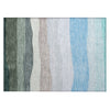 Piper Looms Chantille Stripes ACN2023 Green Machine Washable Area Rug Scatter Main Image