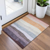 Piper Looms Chantille Stripes ACN2023 Orange Machine Washable Area Rug Scatter Lifestyle Image Feature