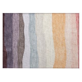 Piper Looms Chantille Stripes ACN2023 Orange Machine Washable Area Rug Scatter Main Image