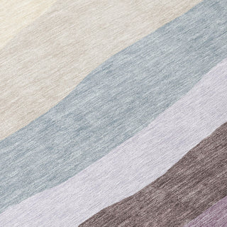 Piper Looms Chantille Stripes ACN2023 Orange Machine Washable Area Rug Swatch Image