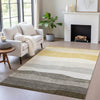 Piper Looms Chantille Stripes ACN2023 Pewter Machine Washable Area Rug Lifestyle Image Feature