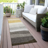 Piper Looms Chantille Stripes ACN2023 Pewter Machine Washable Area Rug Runner Outdoor Lifestyle Image Feature