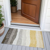 Piper Looms Chantille Stripes ACN2023 Pewter Machine Washable Area Rug Scatter Outdoor Lifestyle Image Feature
