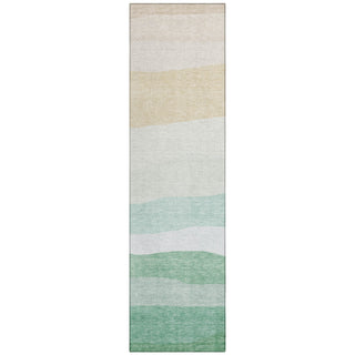 Piper Looms Chantille Stripes ACN2023 Teal Machine Washable Area Rug Runner Main Image