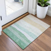 Piper Looms Chantille Stripes ACN2023 Teal Machine Washable Area Rug Scatter Lifestyle Image Feature