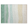 Piper Looms Chantille Stripes ACN2023 Teal Machine Washable Area Rug Scatter Main Image