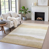 Piper Looms Chantille Stripes ACN2023 Wheat Machine Washable Area Rug Lifestyle Image Feature