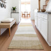 Piper Looms Chantille Stripes ACN2023 Wheat Machine Washable Area Rug Runner Lifestyle Image Feature