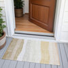 Piper Looms Chantille Stripes ACN2023 Wheat Machine Washable Area Rug Scatter Outdoor Lifestyle Image Feature