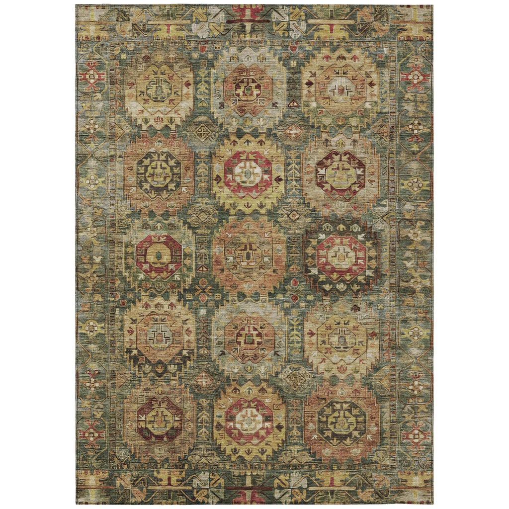Piper Looms Chantille Medallions ACN2024 Aloe Machine Washable Area Rug main image