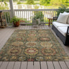 Piper Looms Chantille Medallions ACN2024 Aloe Machine Washable Area Rug Outdoor Lifestyle Image Feature