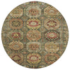 Piper Looms Chantille Medallions ACN2024 Aloe Machine Washable Area Rug Round Main Image
