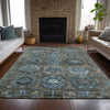 Piper Looms Chantille Medallions ACN2024 Brown Machine Washable Area Rug Lifestyle Image Feature
