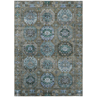Piper Looms Chantille Medallions ACN2024 Brown Machine Washable Area Rug main image