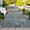 Piper Looms Chantille Medallions ACN2024 Brown Machine Washable Area Rug Outdoor Lifestyle Image Feature
