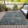 Piper Looms Chantille Medallions ACN2024 Brown Machine Washable Area Rug Outdoor Lifestyle Image Feature