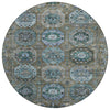 Piper Looms Chantille Medallions ACN2024 Brown Machine Washable Area Rug Round Main Image
