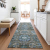 Piper Looms Chantille Medallions ACN2024 Brown Machine Washable Area Rug Runner Lifestyle Image Feature