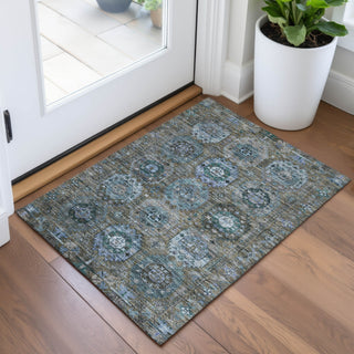 Piper Looms Chantille Medallions ACN2024 Brown Machine Washable Area Rug Scatter Lifestyle Image Feature