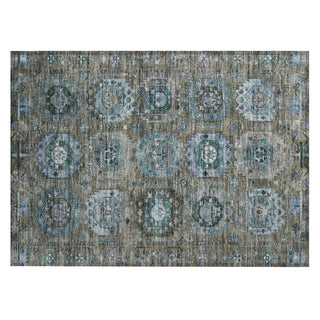 Piper Looms Chantille Medallions ACN2024 Brown Machine Washable Area Rug Scatter Main Image