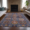 Piper Looms Chantille Medallions ACN2024 Denim Machine Washable Area Rug Lifestyle Image Feature