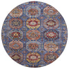 Piper Looms Chantille Medallions ACN2024 Denim Machine Washable Area Rug Round Main Image