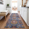 Piper Looms Chantille Medallions ACN2024 Denim Machine Washable Area Rug Runner Lifestyle Image Feature