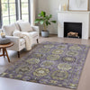 Piper Looms Chantille Medallions ACN2024 Eggplant Machine Washable Area Rug Lifestyle Image Feature