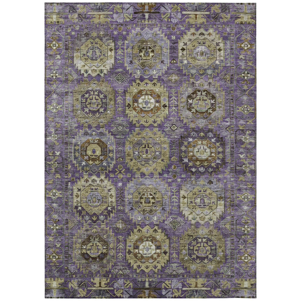 Piper Looms Chantille Medallions ACN2024 Eggplant Machine Washable Area Rug main image