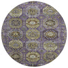Piper Looms Chantille Medallions ACN2024 Eggplant Machine Washable Area Rug Round Main Image