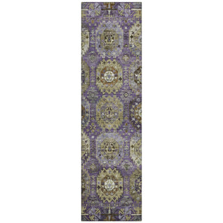 Piper Looms Chantille Medallions ACN2024 Eggplant Machine Washable Area Rug Runner Main Image
