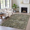 Piper Looms Chantille Medallions ACN2024 Mocha Machine Washable Area Rug Lifestyle Image Feature