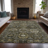 Piper Looms Chantille Medallions ACN2024 Mocha Machine Washable Area Rug Lifestyle Image Feature