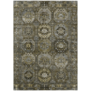 Piper Looms Chantille Medallions ACN2024 Mocha Machine Washable Area Rug main image