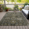 Piper Looms Chantille Medallions ACN2024 Mocha Machine Washable Area Rug Outdoor Lifestyle Image Feature