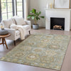 Piper Looms Chantille Medallions ACN2024 Sage Machine Washable Area Rug Lifestyle Image Feature