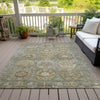 Piper Looms Chantille Medallions ACN2024 Sage Machine Washable Area Rug Outdoor Lifestyle Image Feature