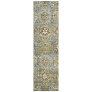 Piper Looms Chantille Medallions ACN2024 Sage Machine Washable Area Rug Runner Main Image
