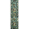 Piper Looms Chantille Medallions ACN2024 Teal Machine Washable Area Rug Runner Main Image
