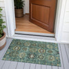 Piper Looms Chantille Medallions ACN2024 Teal Machine Washable Area Rug Scatter Outdoor Lifestyle Image Feature