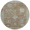 Piper Looms Chantille Global ACN2025 Brown Machine Washable Area Rug Round Main Image