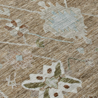 Piper Looms Chantille Global ACN2025 Brown Machine Washable Area Rug Swatch Image