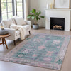 Piper Looms Chantille Global ACN2025 Green Machine Washable Area Rug Lifestyle Image Feature