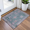 Piper Looms Chantille Global ACN2025 Green Machine Washable Area Rug Scatter Lifestyle Image Feature